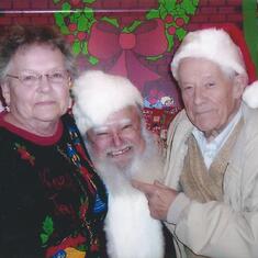 Dad , mom and Santa Claus 2004