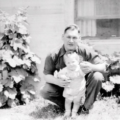 1 year old Clint with father, Pete