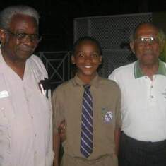 Dr. C. O. Trouth, Joshua Swaby, Dr. John Hall MD -  Kingston College schoolmate and lifelong friend