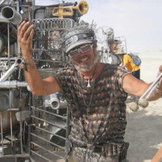 Casey at Burning Man