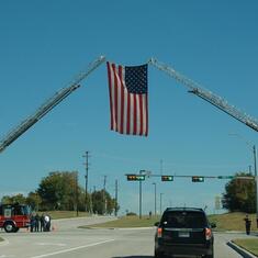 Honoring Cody enroute to Ft. Sill National Cemetery