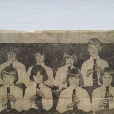 recorders, whitehills primary school, coleen, 2nd left at the front