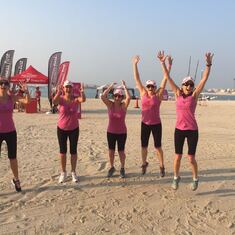 Pink ladies challenge and we came third! Champions! (I meant second)!