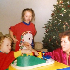Alexis Christie and Colleen Christmas 1993