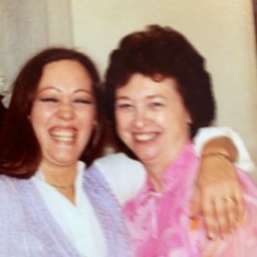Colleen and Margaret Houser Late Seventies Happy