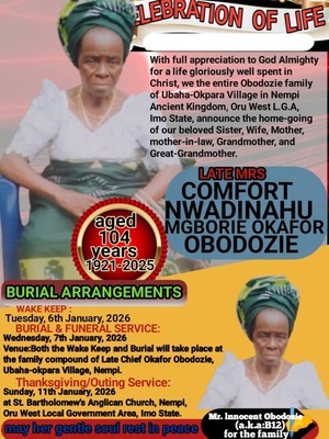 Comfort Mgbori Obodozie