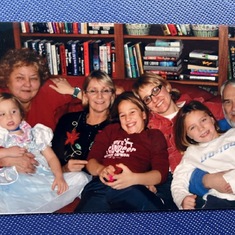 Pat, Connie, Shannon and Henry with Olivia, Leslie Ann and Kristin London (Christmas at Pats)