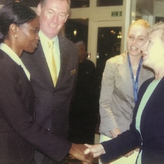 With Hilary Clinton