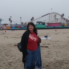 My Mom in one of her favorite places Santa Cruz