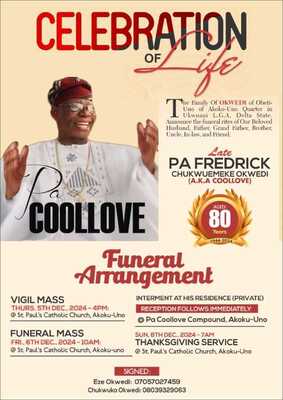 Pa Coollove Fredrick Chukwuemeke Okwedi