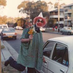 Con on way to work in Sydney on one Red Nose Day