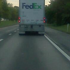 Every time I see a FedEx truck , I know you are watching over me.
