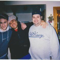 Jonathan, Uncle Cos and Alan christmas 2004