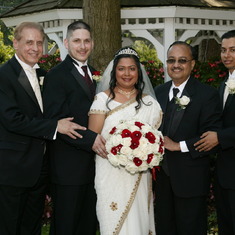 The men at Eric & Amrita's wedding