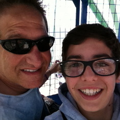 Craig and Jason on the Wonder Wheel in Coney Island.