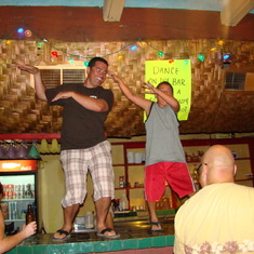 Craig dancing with Corey