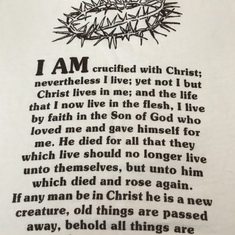 Craig printed this on T-shirts for many of his friends. When I wear it I think of him!