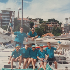 About to leave for the Lord Howe Island Race - our first Cat 1 race (1997)