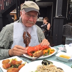 Loved that lobster!  Sydney Nova Scotia - July 2019