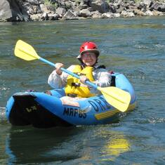 Enjoying the heck out of this! Lower Fork of Salmon River, Idaho August 2013