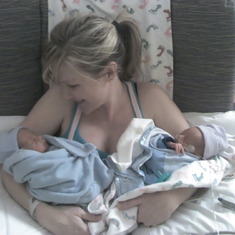 Your arms were so full of love.  I will tell your twins how much you loved them, if even for a short time...