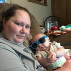 Granny N her baby boy her love grandson Grayson crystal we know you love this baby so much now you a