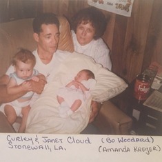 Curley Cloud with wife, Janet; grandson John "Bo" Woodard, Jr.; granddaughter, Amanda Deason