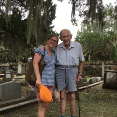 Curt visiting one of the civil war cemeteries in Beaufort, SC, a hospital base for the Union