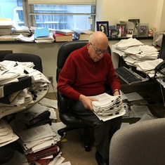 Curtis' Office - all those piles of "reprints" are publications he wrote
