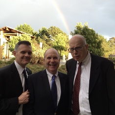 My Sons: Tom & Jeff Woodward with Curtis and a RAINBOW