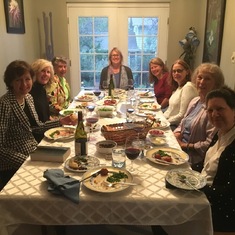 This is the ladies of Cyndin's book club.  We enjoyed many of Cyndin's recommendations and meals!