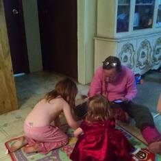 Grama playing with her girls