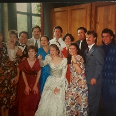 Cousins at Roberta's wedding in Texas 1993