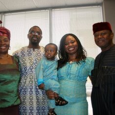 Chief, wife with Nnenna and her family.