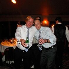 Barrett and Nate at our wedding. 10.8.10. These two, always the life of the party.