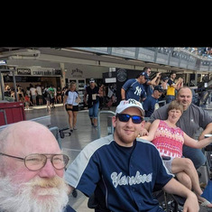 Yankees game with dad,chris,&donnie