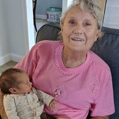 Dagmar with her grandson, Michael.