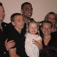 Graduation party, Dakota with Mom, Step Dad Josh, brother,Andrew and sisters, Dallas and Lelani
