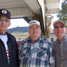 Good buddies! Bro. Syfert and Bro Jack Griffiths. Dale loved to have our friends over to fish and to shoot the breeze!