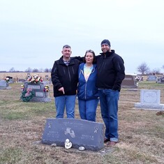 We went and visited you dad, love Lisa, Brian, and Chad