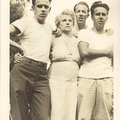 Dale, Brothers and Mother After the War
