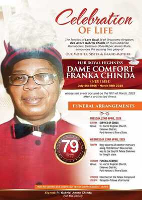 Dame Comfort Franca (Nee-Ibeh) Chinda