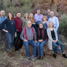 Dan's family gathered for Thanksgiving in Tucson in 2019.