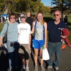 Papa loved to watch Eric and Kalli run cross country!