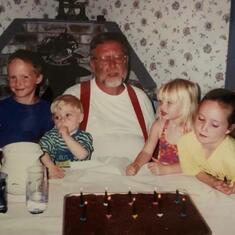 Papa and the grandkids