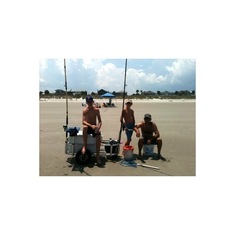 Cole, Riley & Bill-Fishing in Neptune Beach