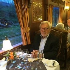 Dinner on train