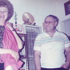 Dan and Maureen - At Bob and Elyse's home in Ventura Christmas 1984