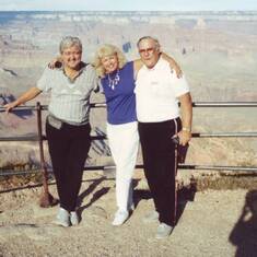 Dan with Jim and Marilyn at the Grand Canyon