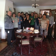 The staff of Elections Nova Scotia recently gathered to remember Dana with various stories and to offer up a toast to Dana for the great co-worker that he was.